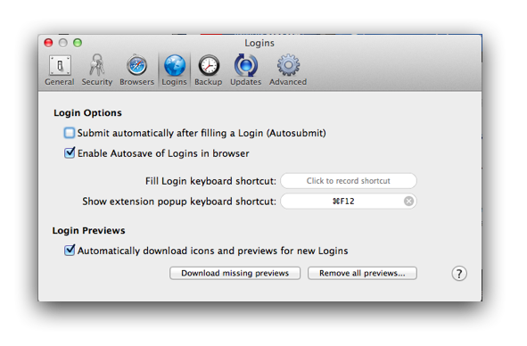 1Password prefs pe